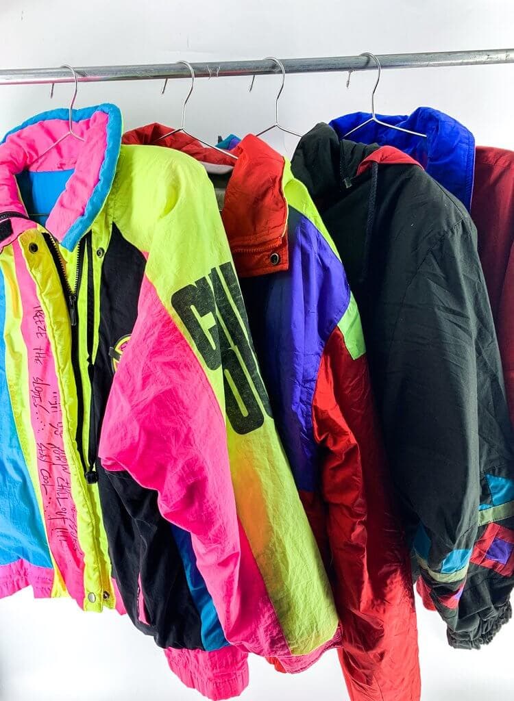80s ski gear Ski Jacket Mix Of 10
