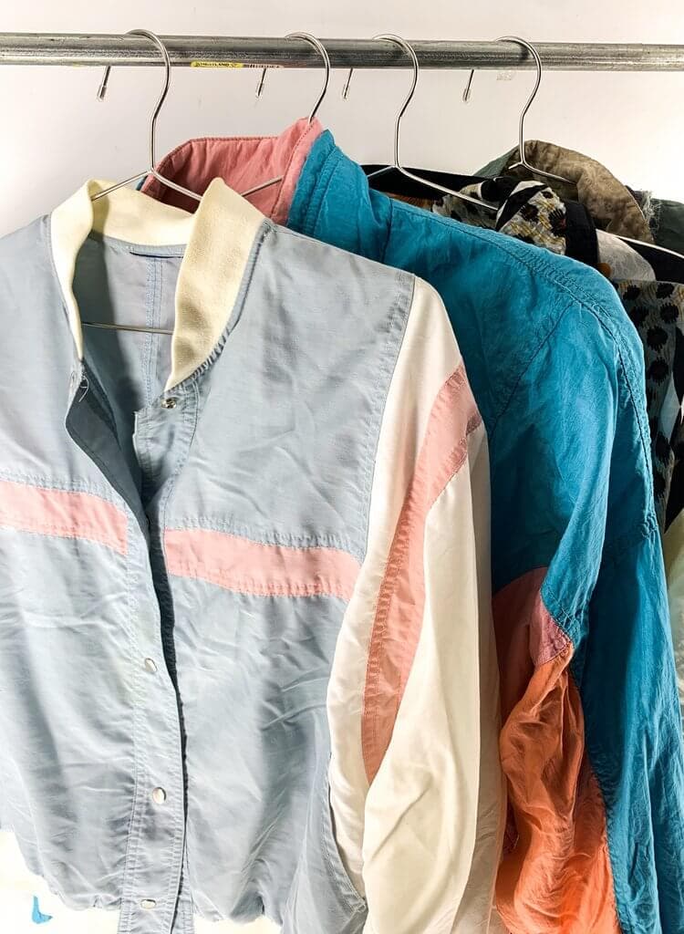80's Lightweight Colorful Jackets Mix Of 10