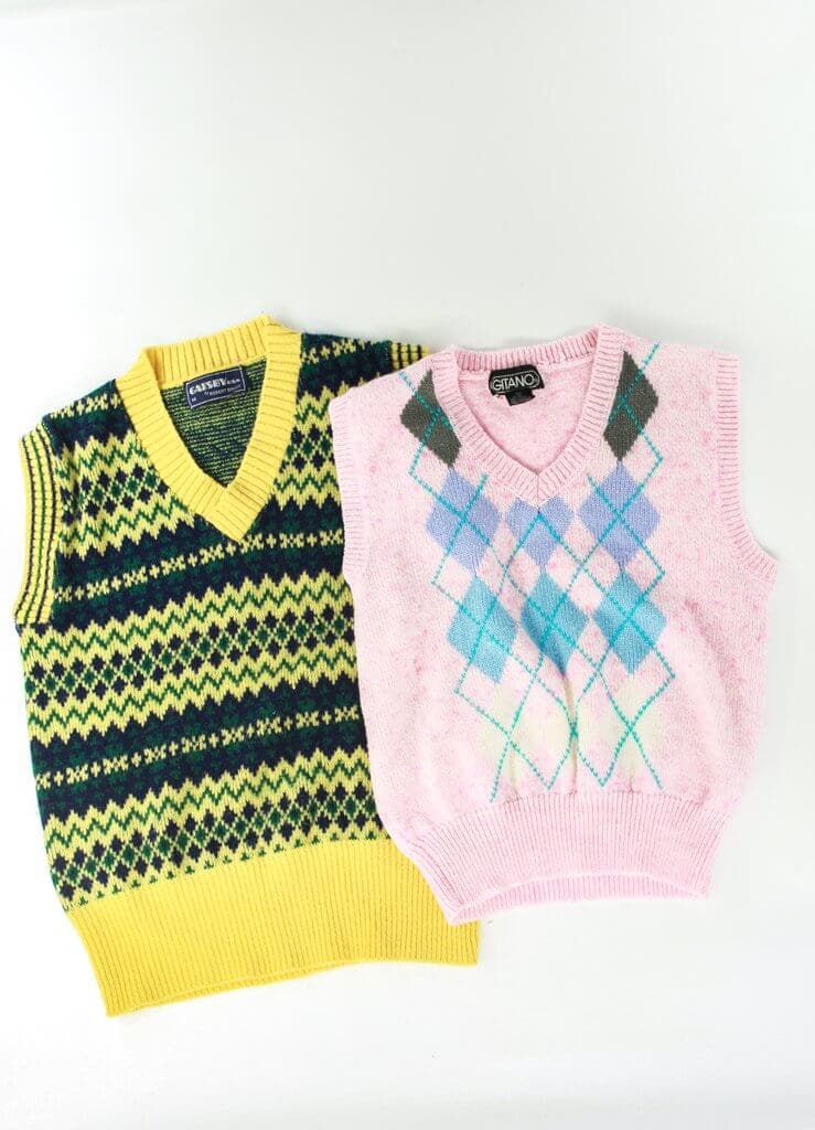 LA Vintage Men's Sweater Vest Mix