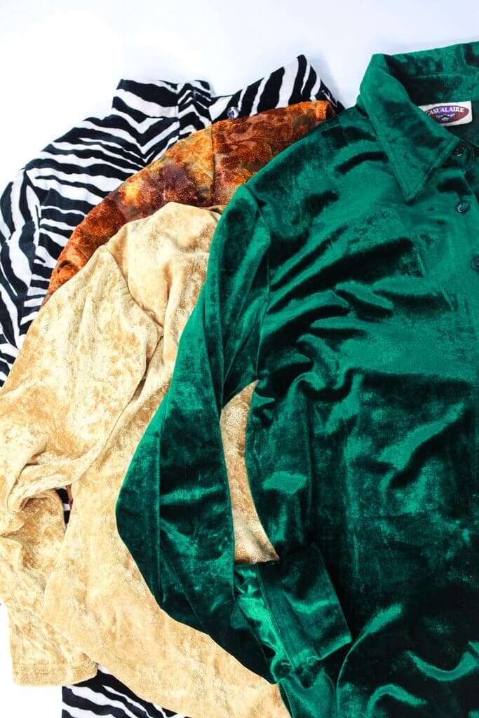 Velvet Tops Mix Of 10 - LA Vintage Wholesale