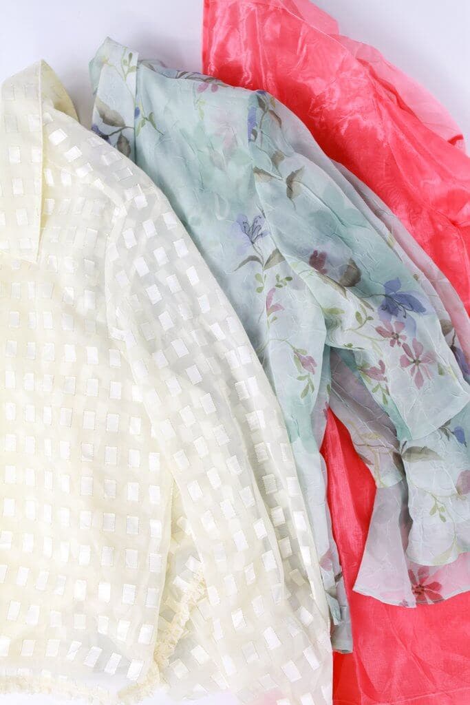 Women's Sheer Blouses Mix