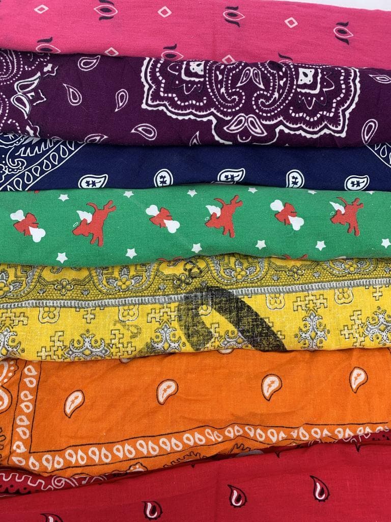 80s 90s アメリカ製バンダナ 20枚セット MIXI Bandana Mix of 20 - LA Vintage – LA Vintage Wholesale