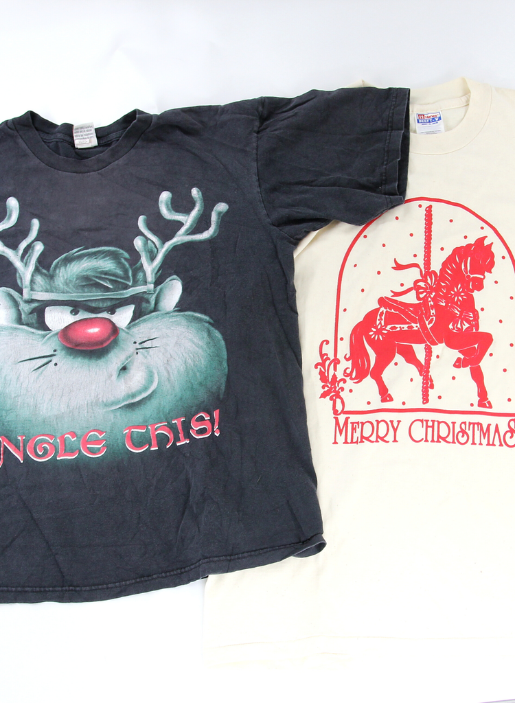 Vintage Christmas T shirts Mix of 25