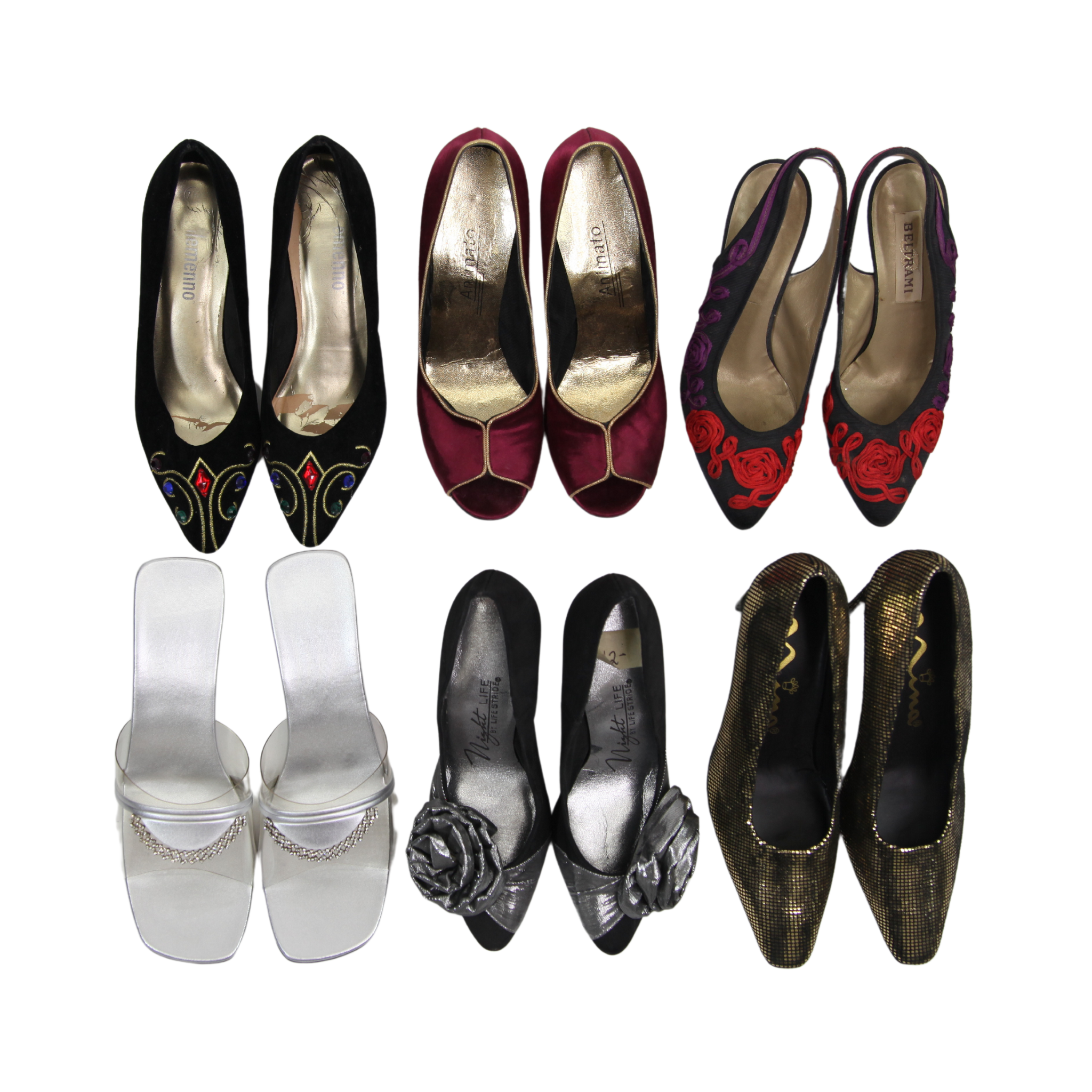 80s/90s party mix shoes