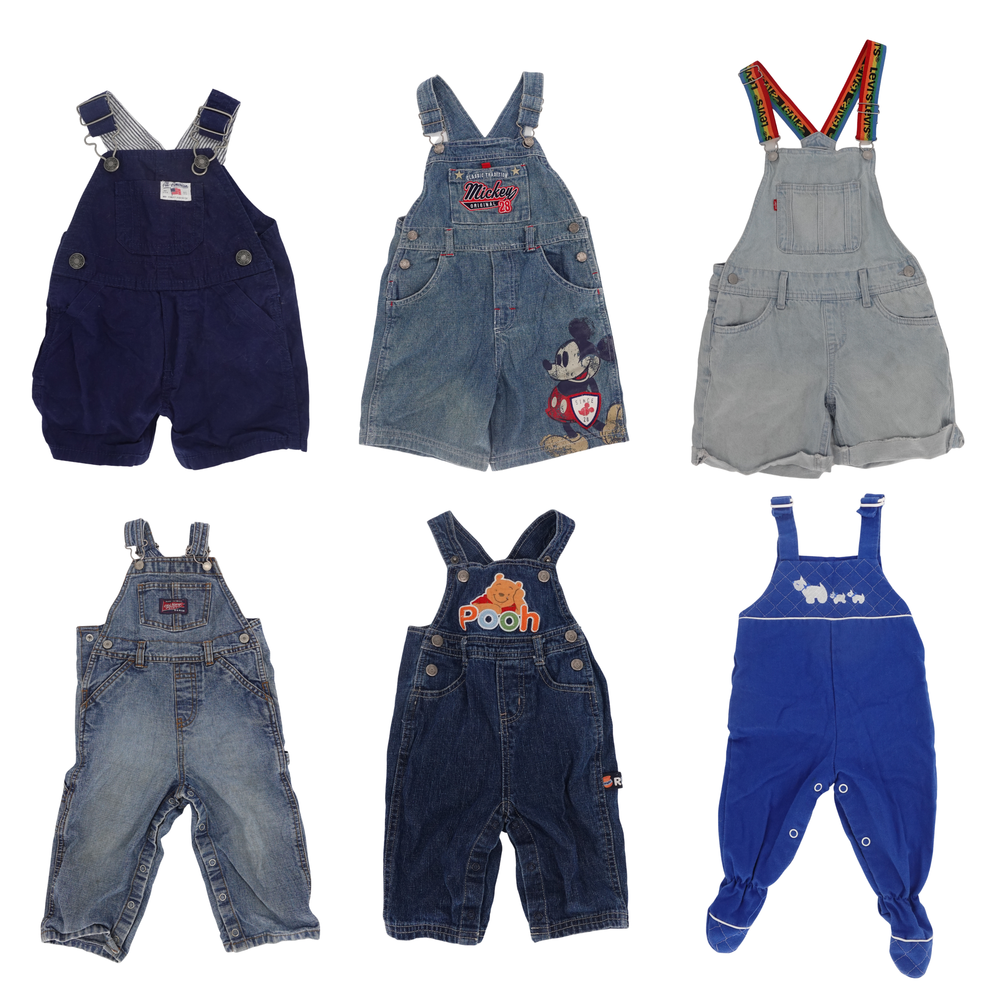 Kid's Overalls Mix of 20 - Ready to Ship