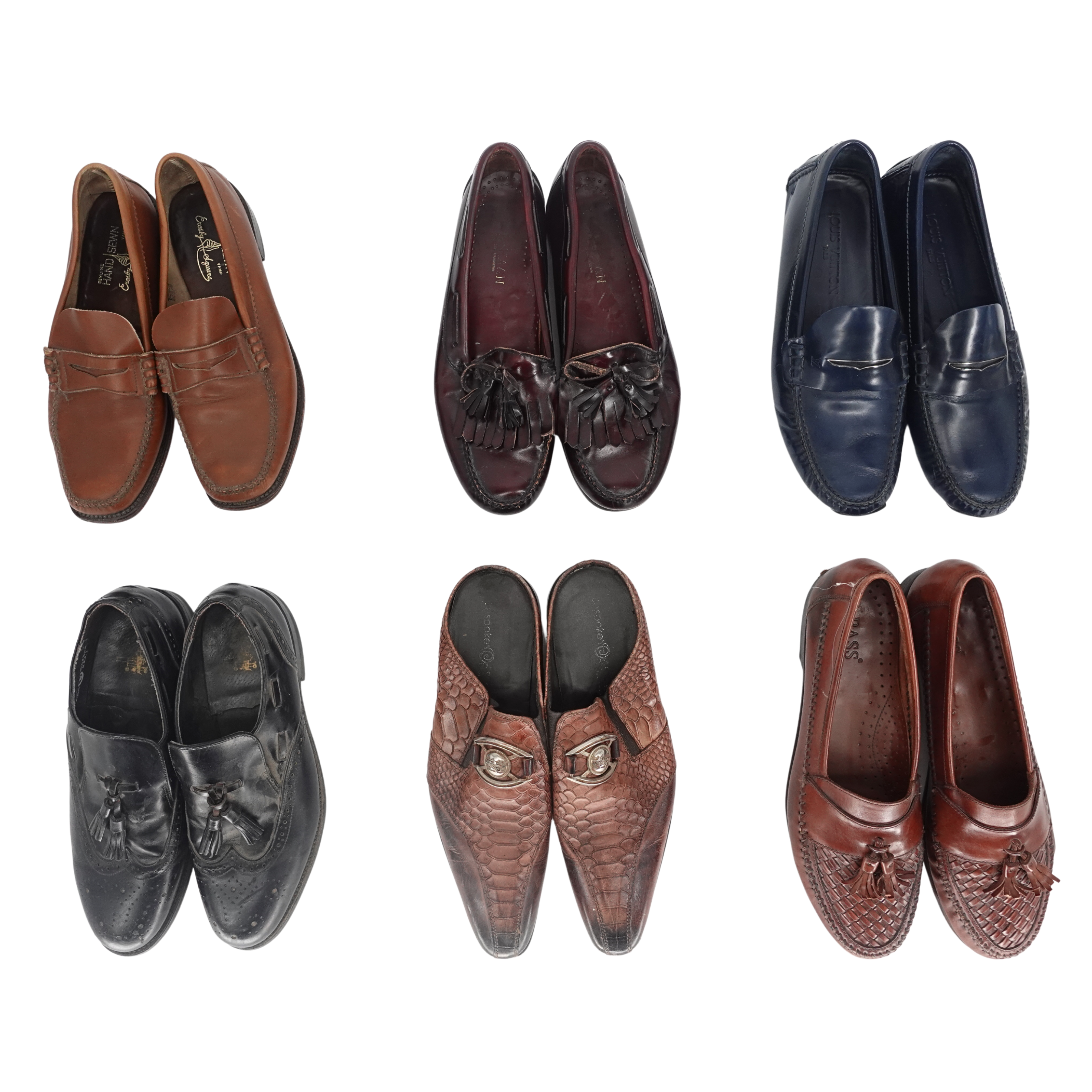 Vintage Men's Loafer Mix of 15 Pairs