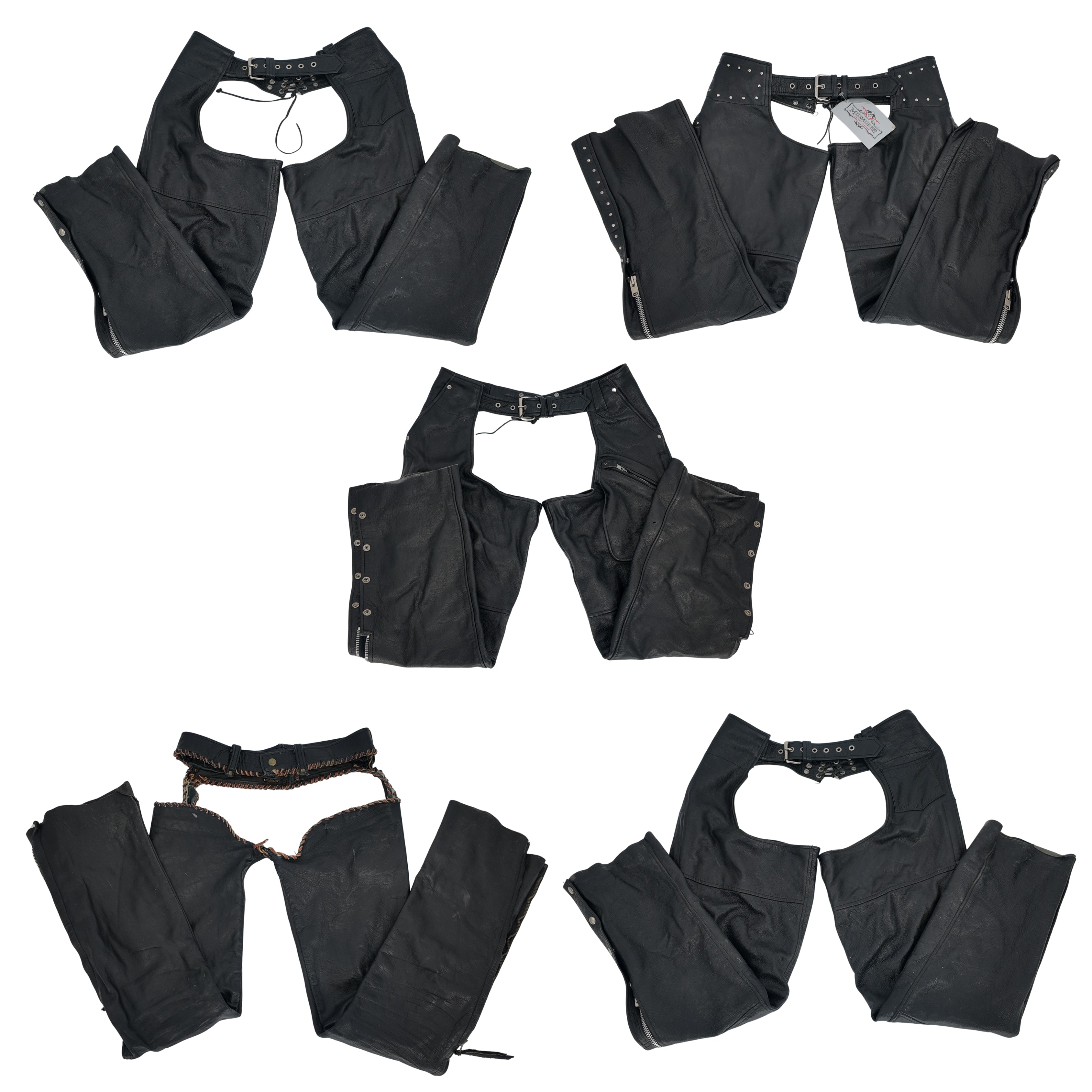 Leather Chaps Mix of 5