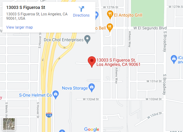 LA Vintage Google Map Location