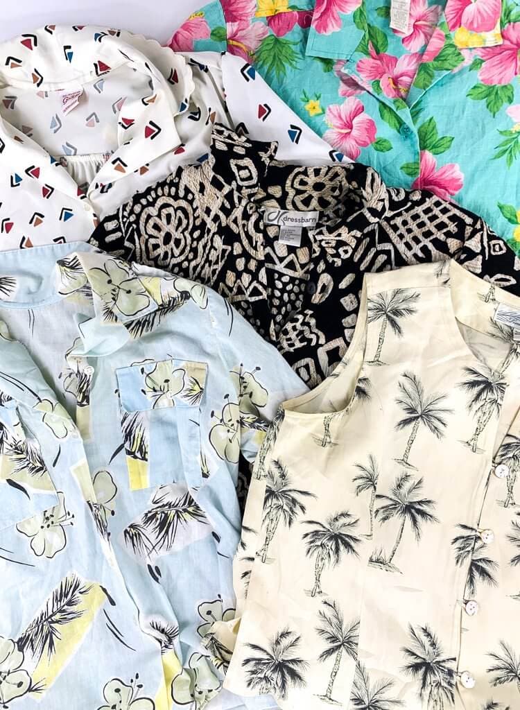 LA Vintage Women's Printed Shirts Mix Of 20