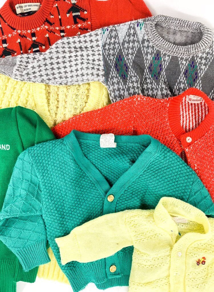 Vintage Kids Sweater Mix of 25
