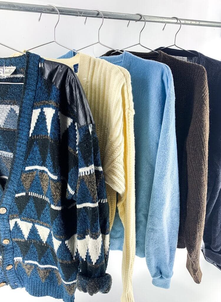 LA Vintage Men's Cardigan Sweater Mix