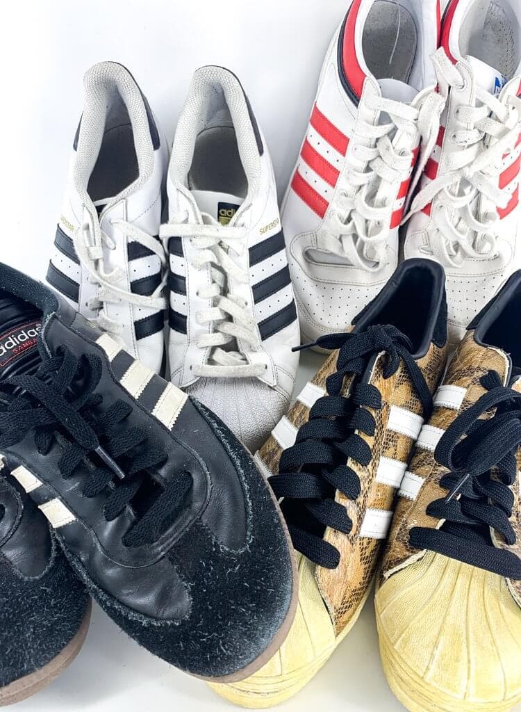 Bengelen Negen Drank Adidas Shoe Mix Of 10 - LA Vintage