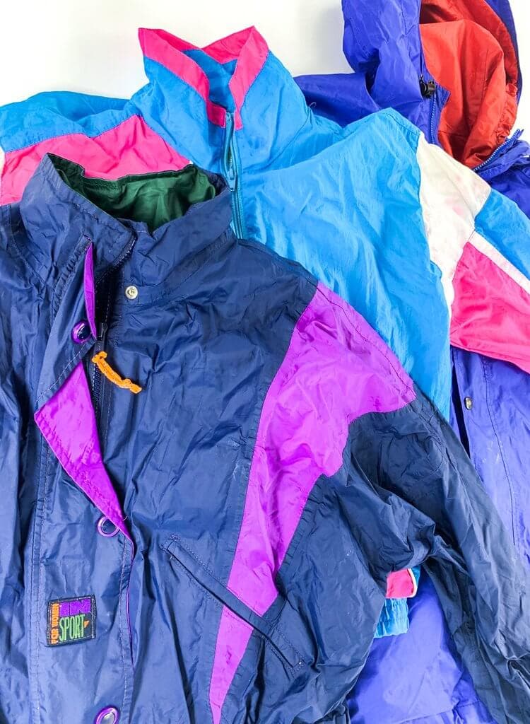 80's Women Windbreaker Jacket Mix Of 10