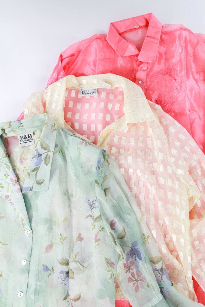 Women's Sheer Blouses - LA Vintage