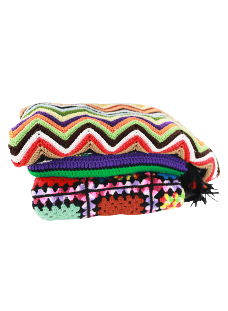 Vintage Crochet Afghan Blanket Mix of 20 - LA Vintage Wholesale 