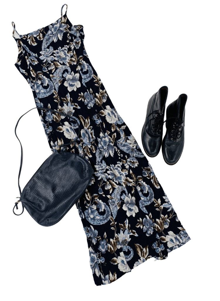 Vintage Women's Long Rayon Dress Mix