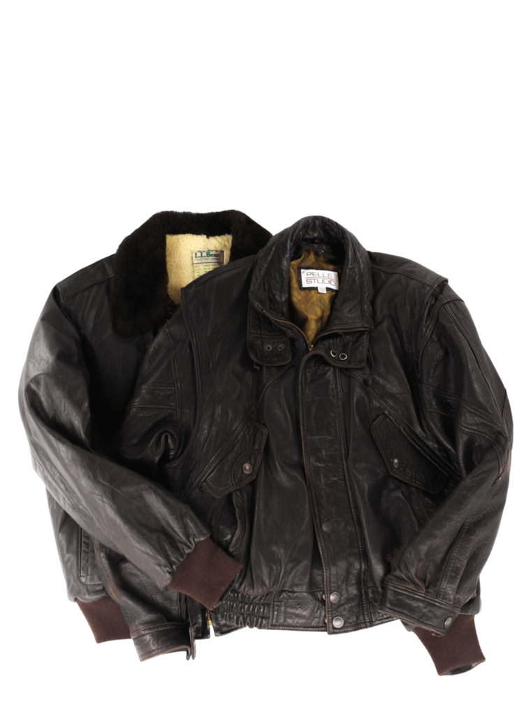 Vintage Men's Leather Zipper Jacket Mix of 10 - LA Vintage Wholesale 