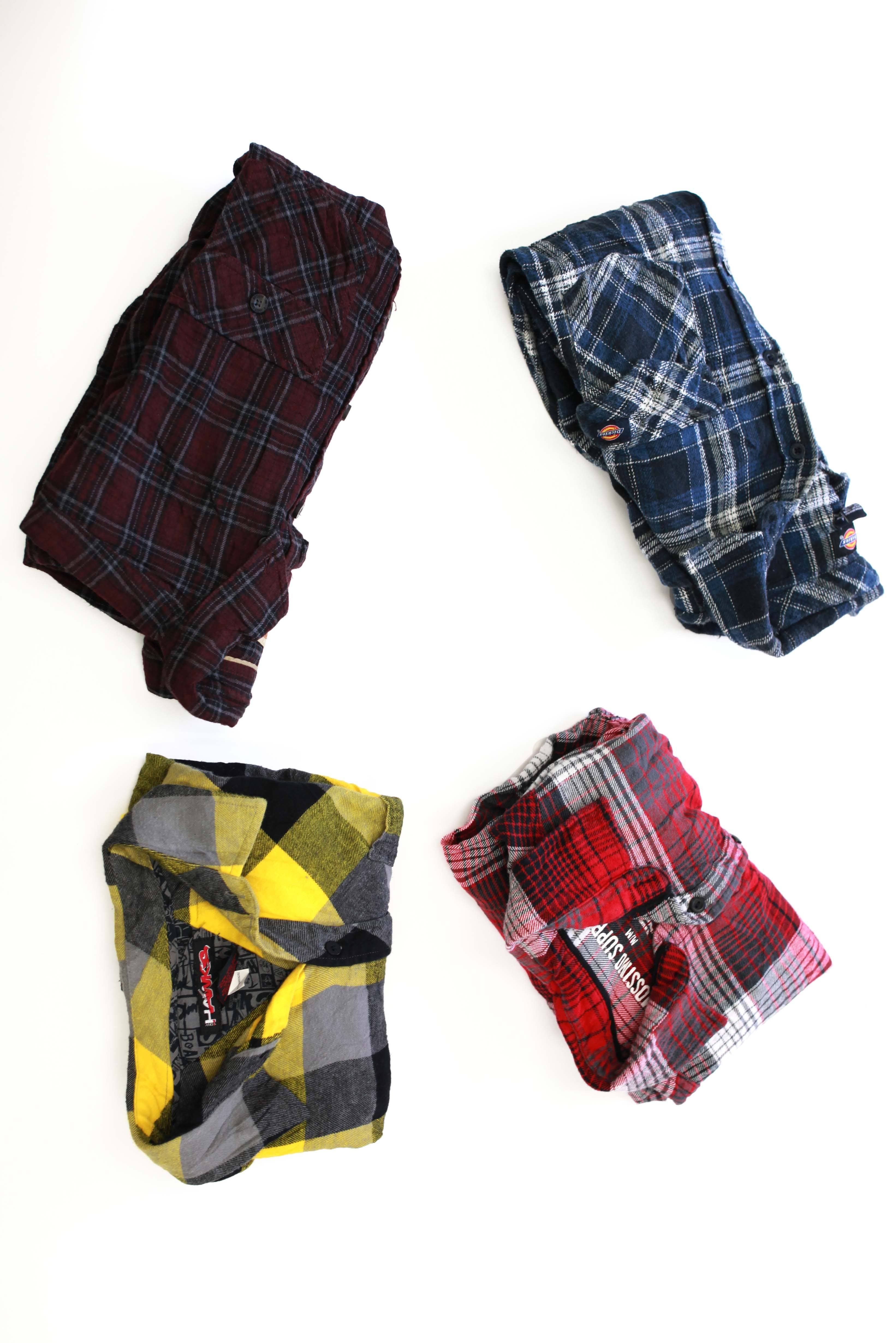 Men's Flannel Shirt Bale of 100 