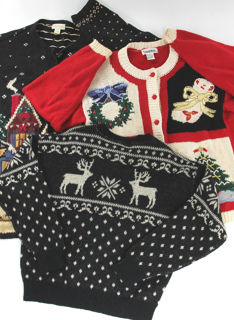 Vintage Christmas Sweaters Mix of 15 Sweaters