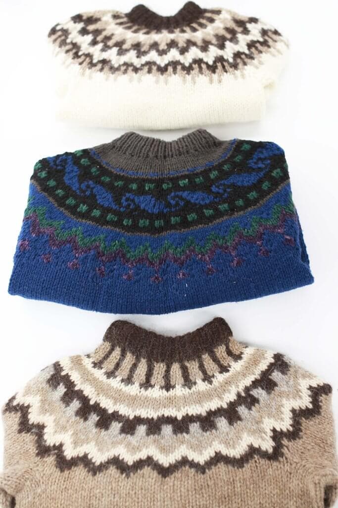 Vintage Scandinavian Wool Sweater Mix of 10